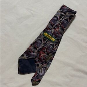 J. Garcia Artistic Red and Gray Tie